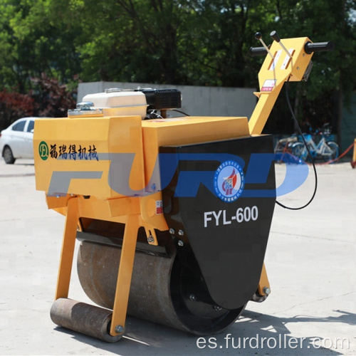 Caminadora de tambor simple de 300 kg detrás del Baby Road Roller (FYL-600)